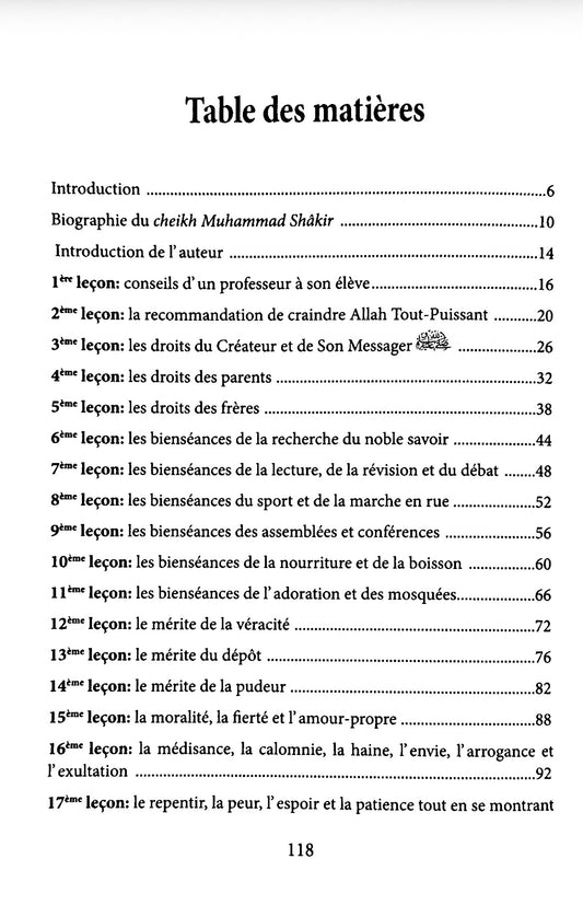 20 Recommandations des parents aux enfants