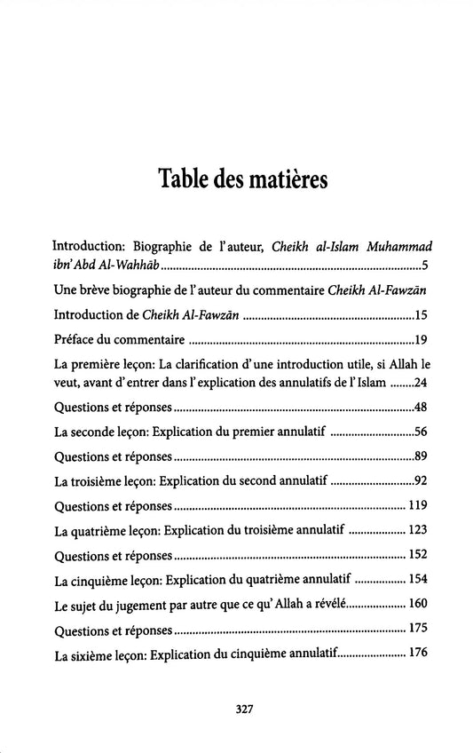 L'explication des annulatifs de l'Islam par Cheikh Salih Al-Fawzan
