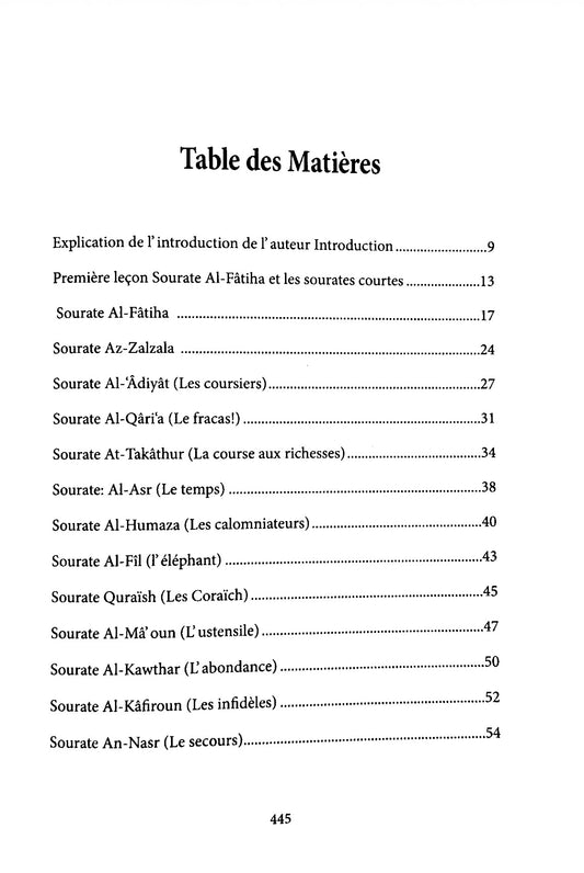 Commentaire du Livre : Les Leçons Importantes pour toute la Communauté