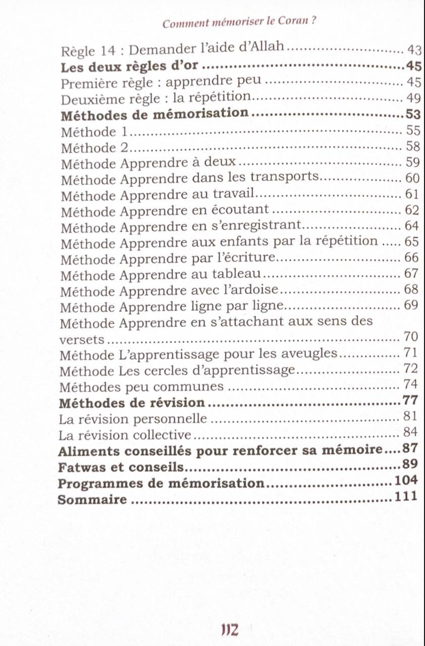 Comment mémoriser le Coran ?