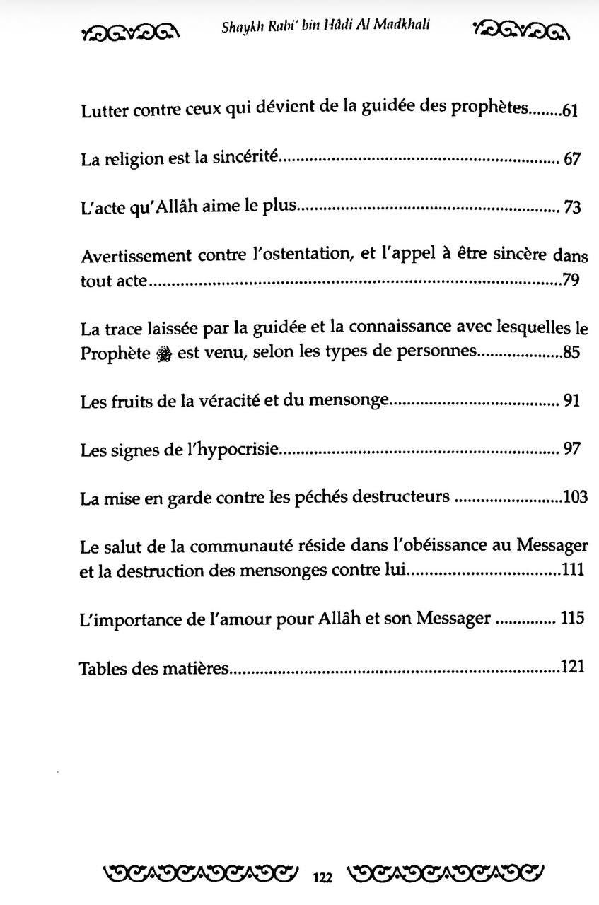 Recueil expliqué de hadiths prophétiques sur la croyance et le suivi N°1 - Cheikh Rabi' Al-Madkhali