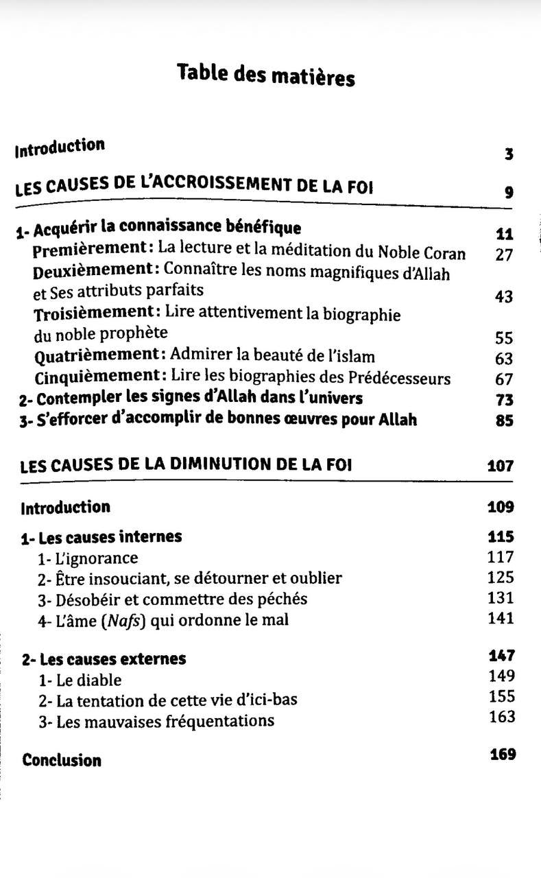 Comment augmenter sa foi et éviter qu'elle diminue de Cheikh AbdurRazzùq ibn Abdul-Muhsin Al-Badr
