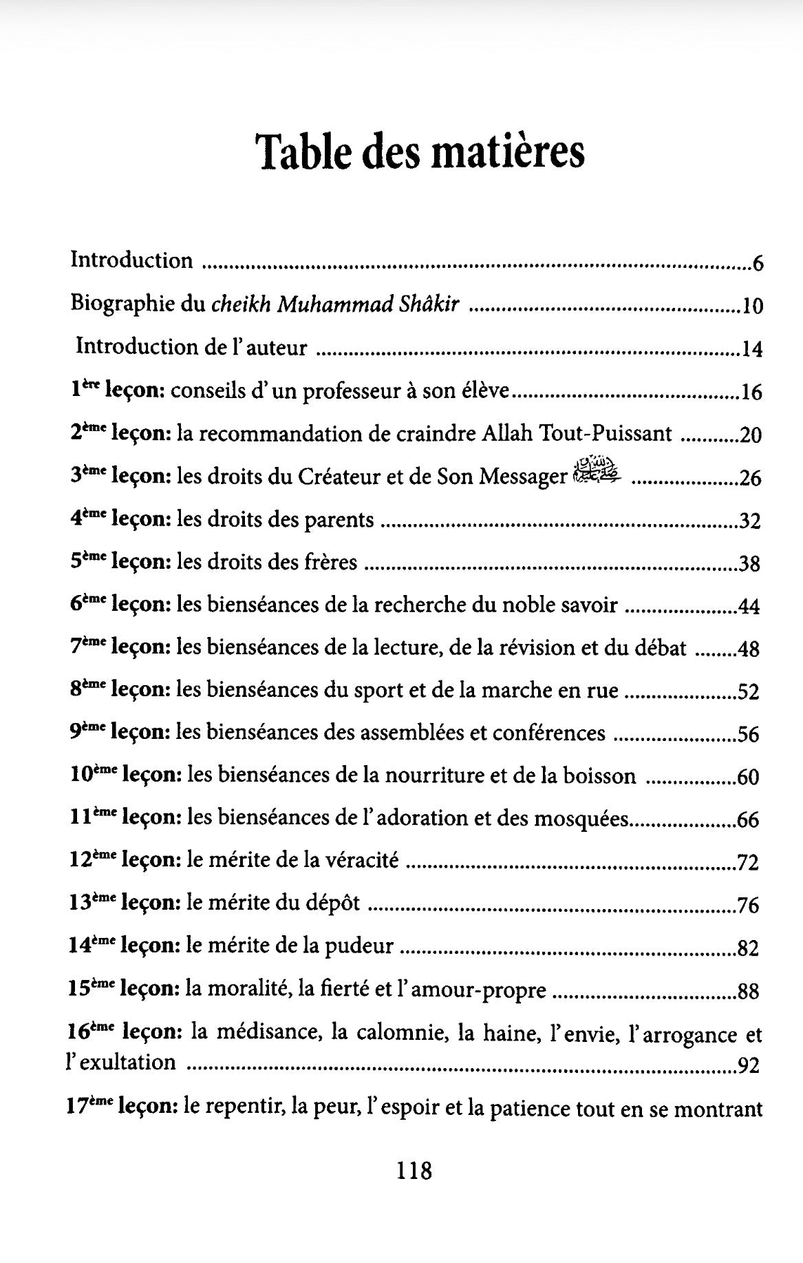 20 Recommandations des parents aux enfants