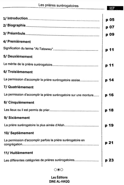 Les prières surérogatoires à la lumière du Quran et de la Sunnah