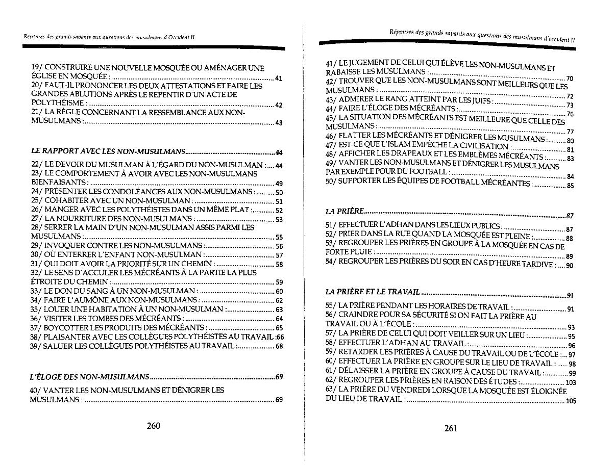 Réponses des grands savants: aux questions des musulmans d'Occident II