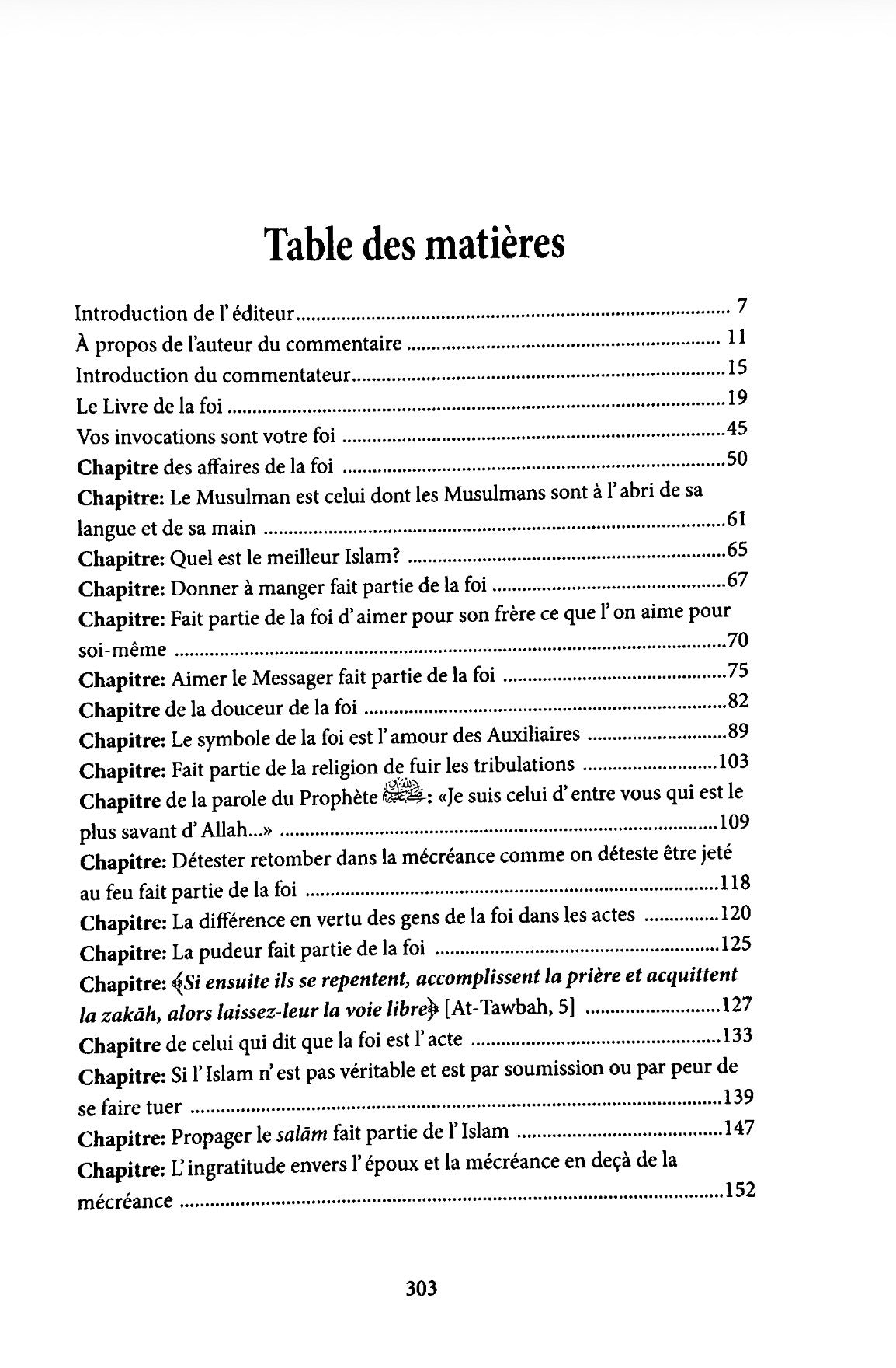 Explication du Livre de La Foi de L'authentique d'Al-bukhari