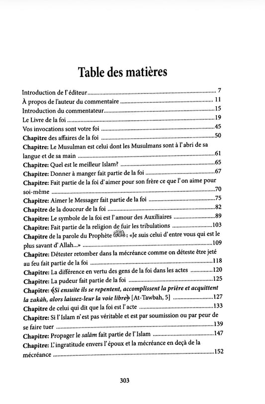 Explication du Livre de La Foi de L'authentique d'Al-bukhari