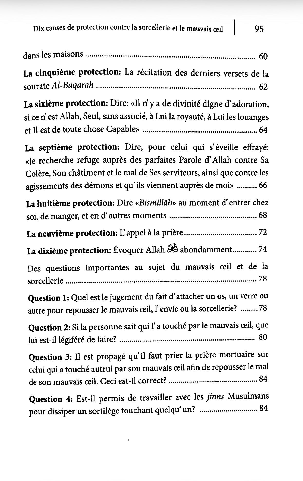 Dix causes de protection contre la sorcellerie et le mauvais œil