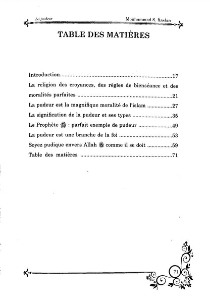 La pudeur – Cheikh Raslan