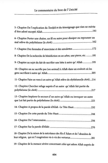 Charh Kitab At-Tawhid : Le Commentaire Du Livre de L'Unicité, par Abd Ar-Rahmân Ibn Nâsir Ibn Sa'dî
