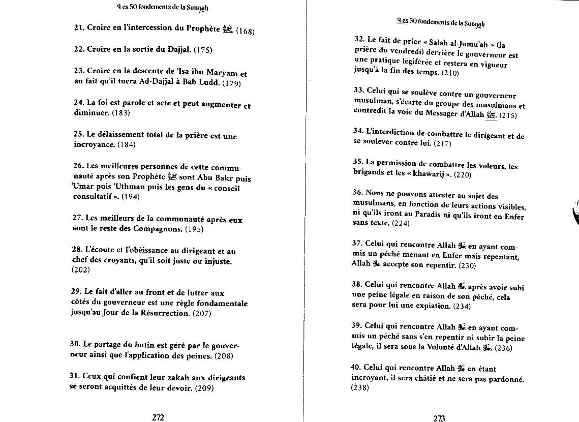 Les 50 Fondements de la Sunnah - Shaykh Sulayman Ar-Ruhayli