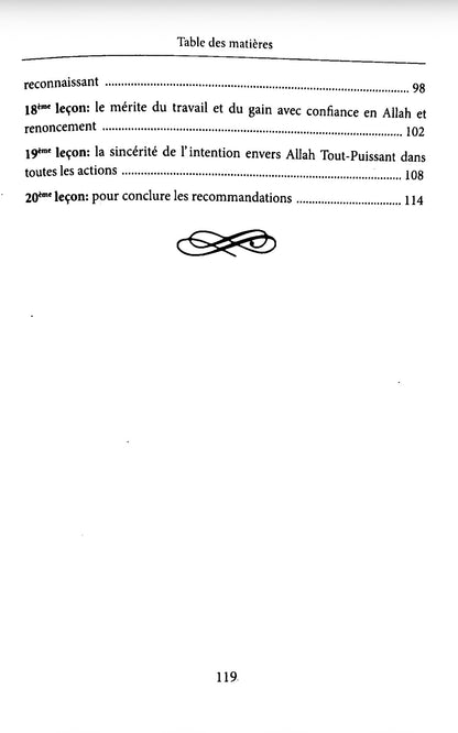 20 Recommandations des parents aux enfants