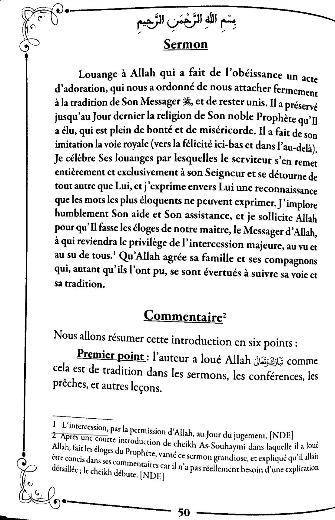 Le sermon triomphant du Sultan