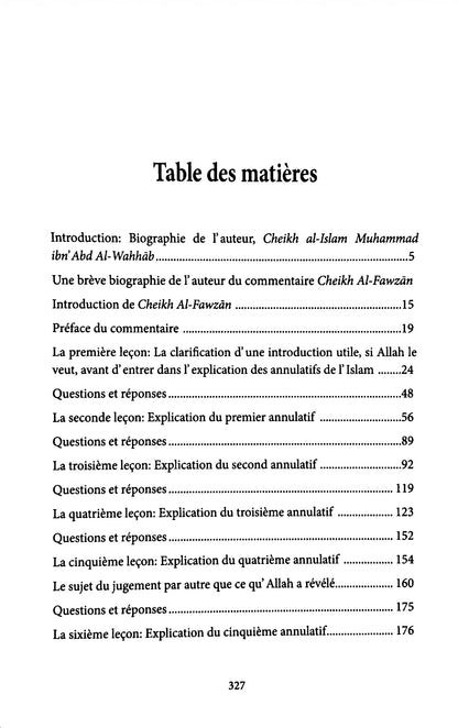 L'explication des annulatifs de l'Islam par Cheikh Salih Al-Fawzan