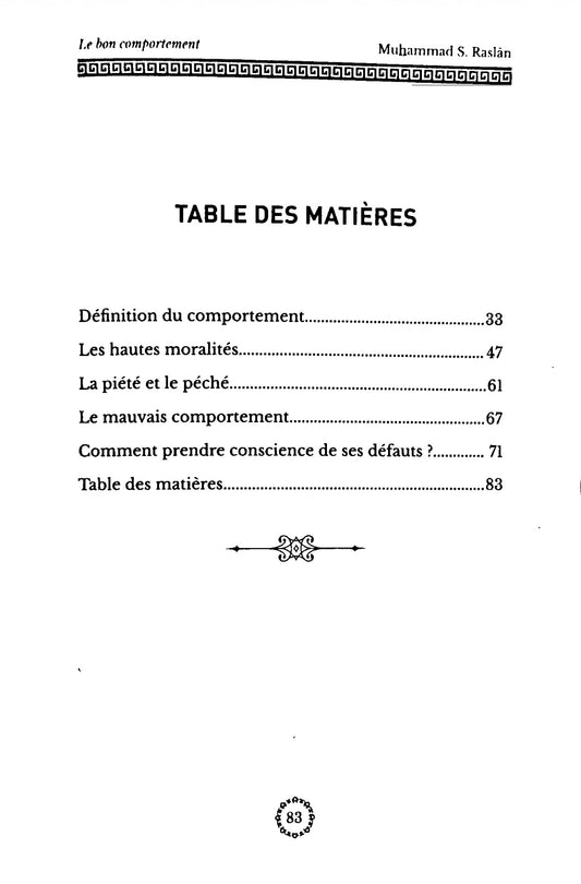 Le Bon Comportement - Cheikh Raslan