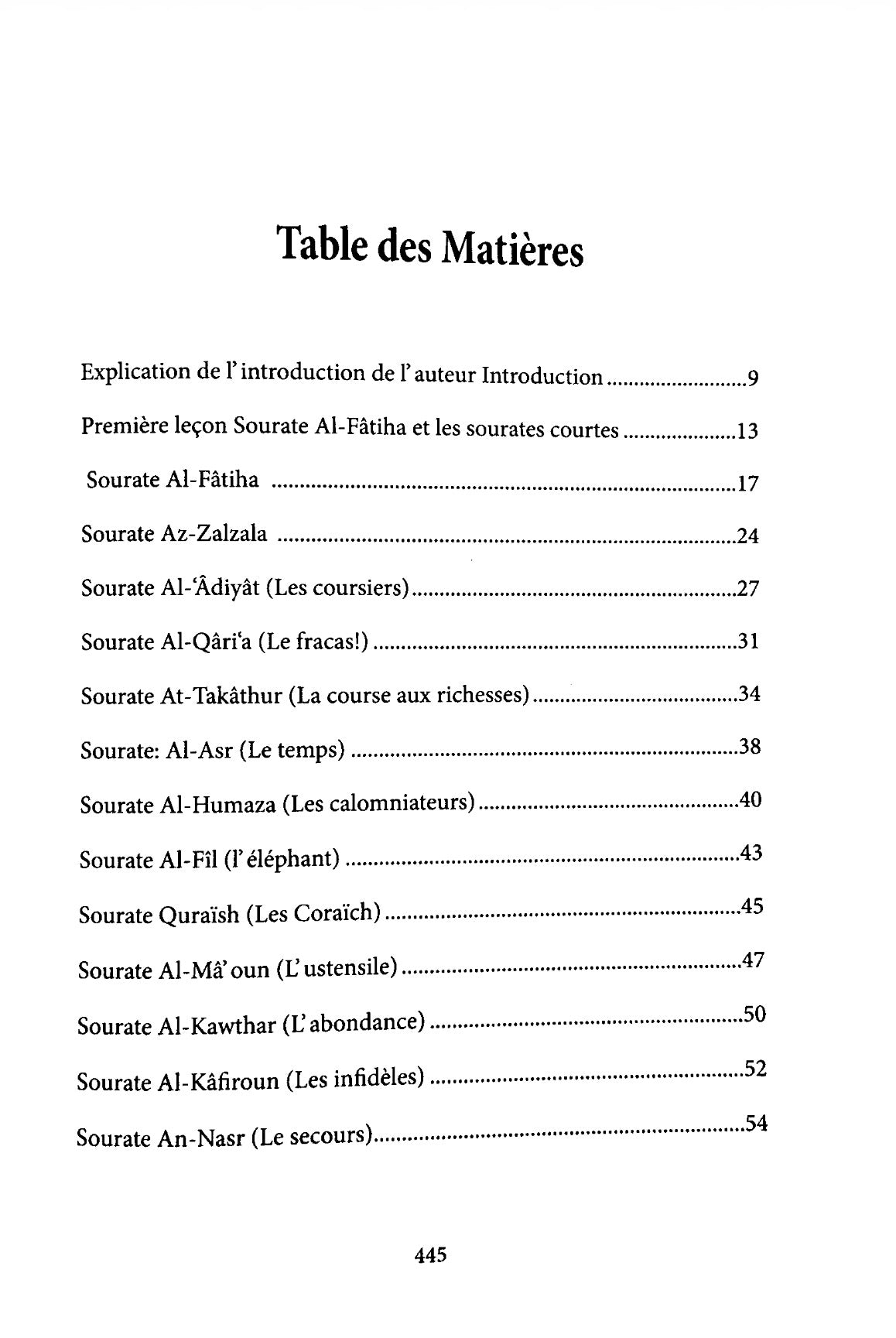 Commentaire du Livre : Les Leçons Importantes pour toute la Communauté
