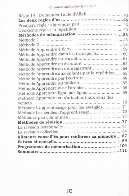Comment mémoriser le Coran ?