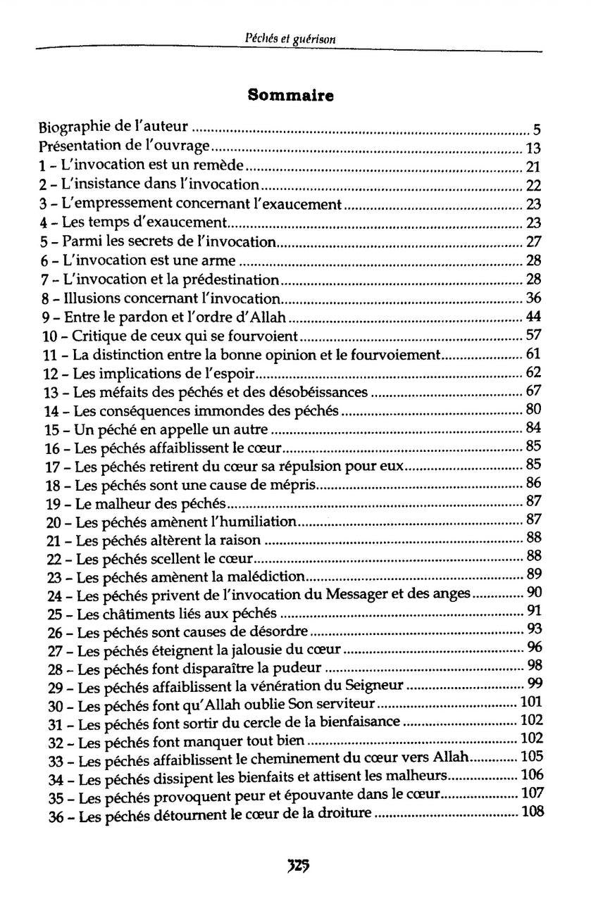 Péchés et Guérison