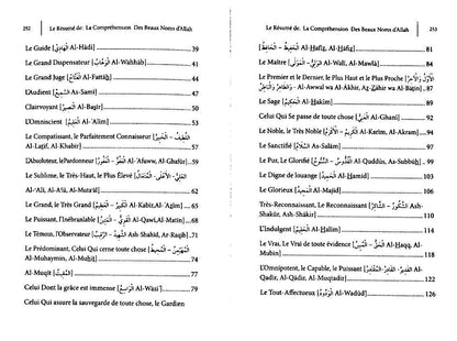 Le résumé de compréhension des Beaux Noms d'Allah