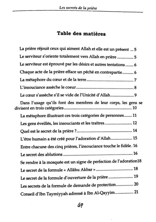 Les secrets de la prière