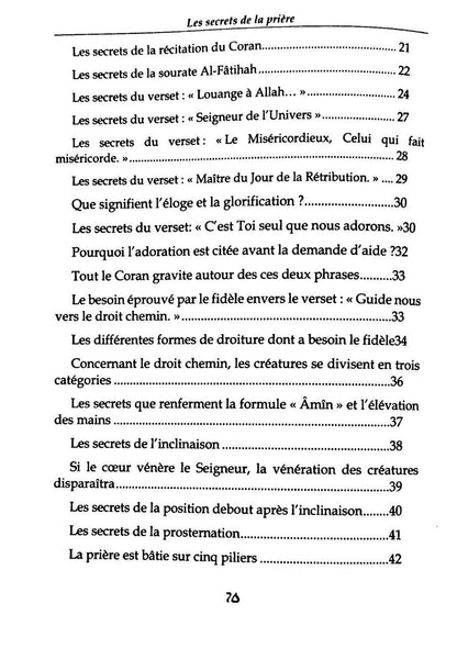 Les secrets de la prière
