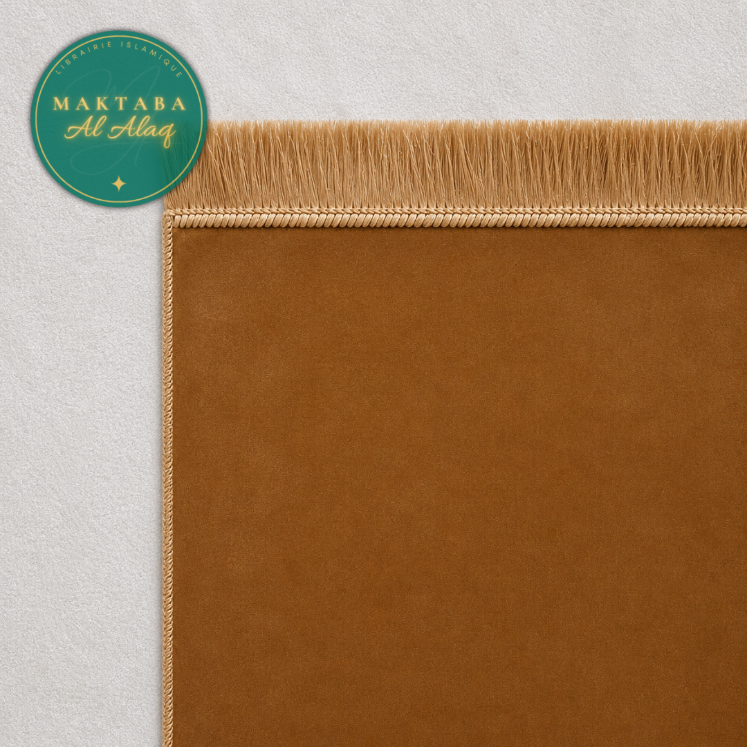Tapis de Prière Velours Luxe Camel