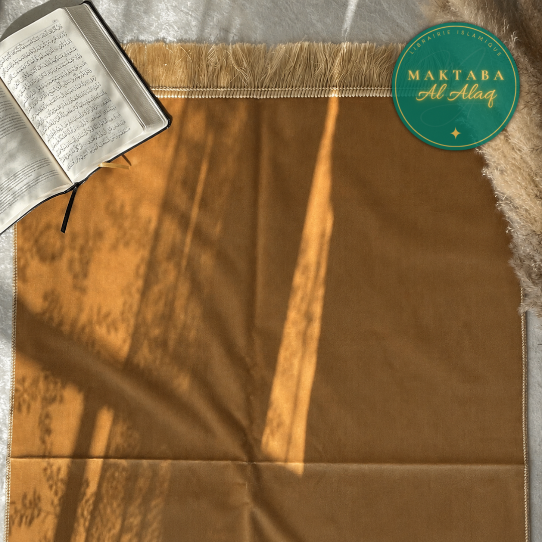 Tapis de Prière Velours Luxe Camel