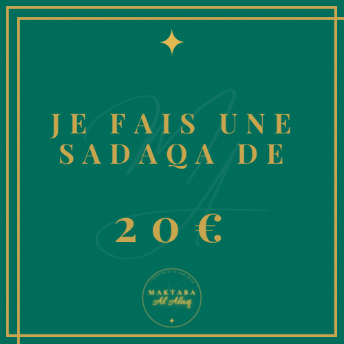 Je fais une sadaqa de 20€